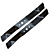 Mountfield/Stiga 43" (108cm) Mulch Blade Set. (2 Blades) 182004357/